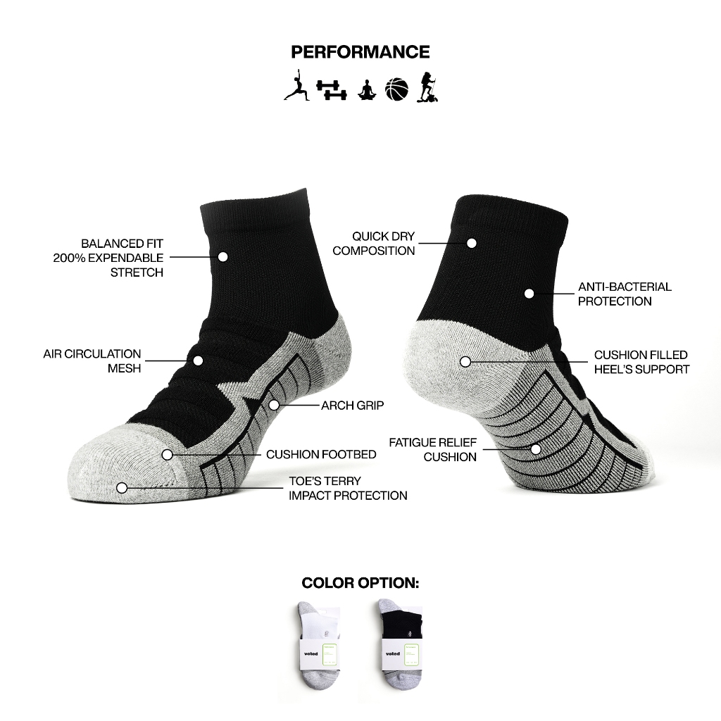 VOTED Socks Kaos Kaki Olahraga Beat