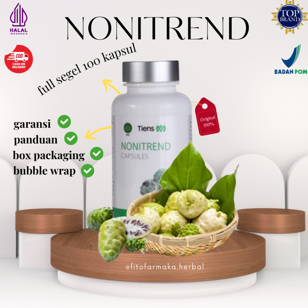 Suplemen Kontrol Tekanan Darah Tinggi - Tiens Nonitrend Capsules obat