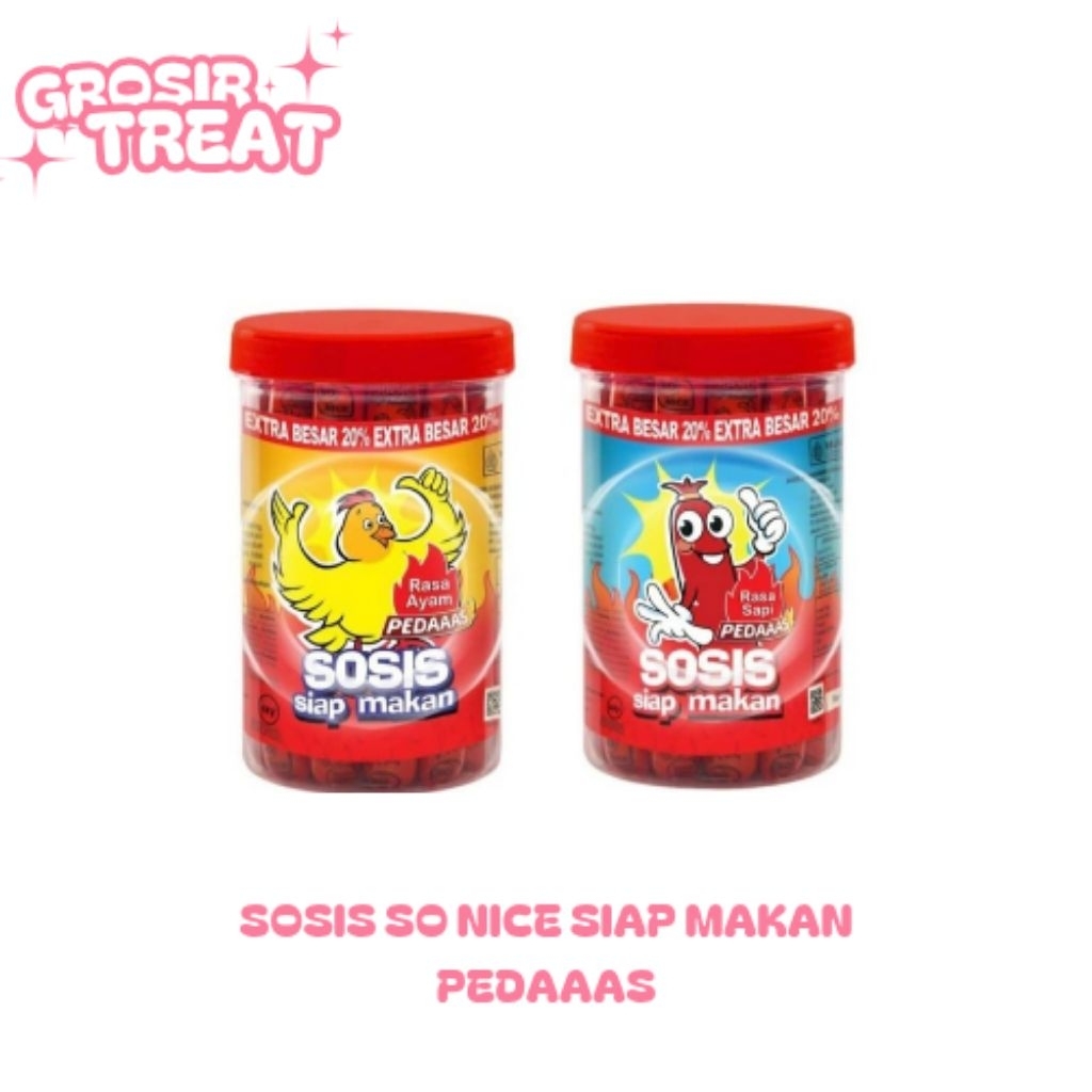 

SO NICE Sosis Siap Makan PEDAAAS rasa ayam rasa sapi