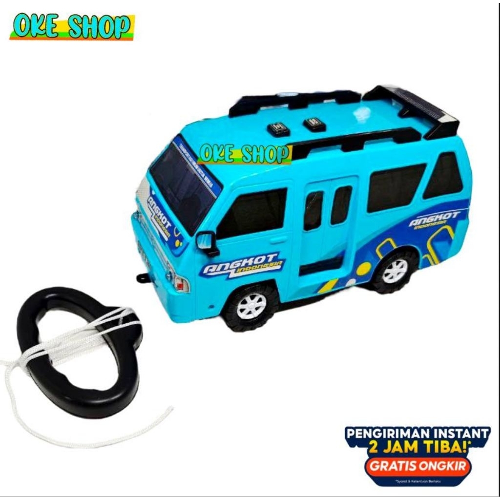Mainan Anak Mobil Angkutan Umum Jaklingko / Miniatur Angkot Anak Musik Dan Lampu
