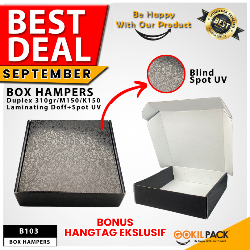 

Box Kado - Mailer Box Spot UV Hitam - Kotak Hadiah Premium - B103