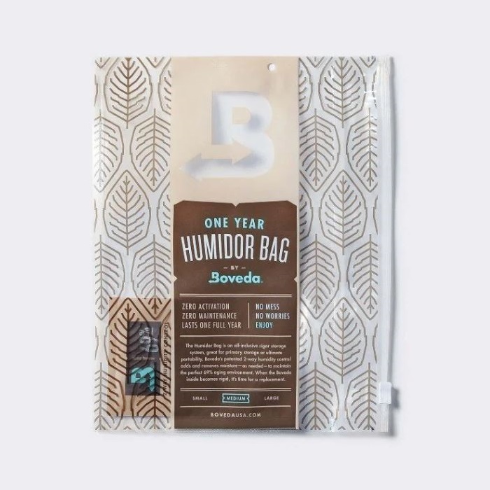 Boveda Humidor Bag - Medium - Kantong Plastik Penyimpanan