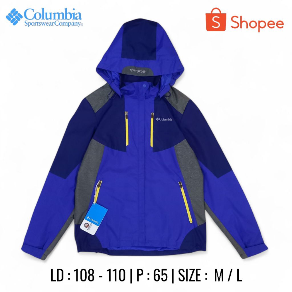 Jaket Outdoor Columbia Gorpcore Biru Size M Fit L