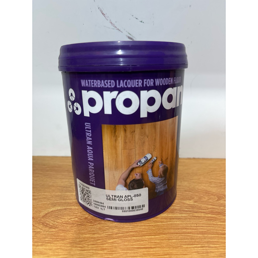 propan ultran APL-850-semi gloss-1liter-cat lantai kayu-waterbased,lantai,cat lantai kayu,campuran a