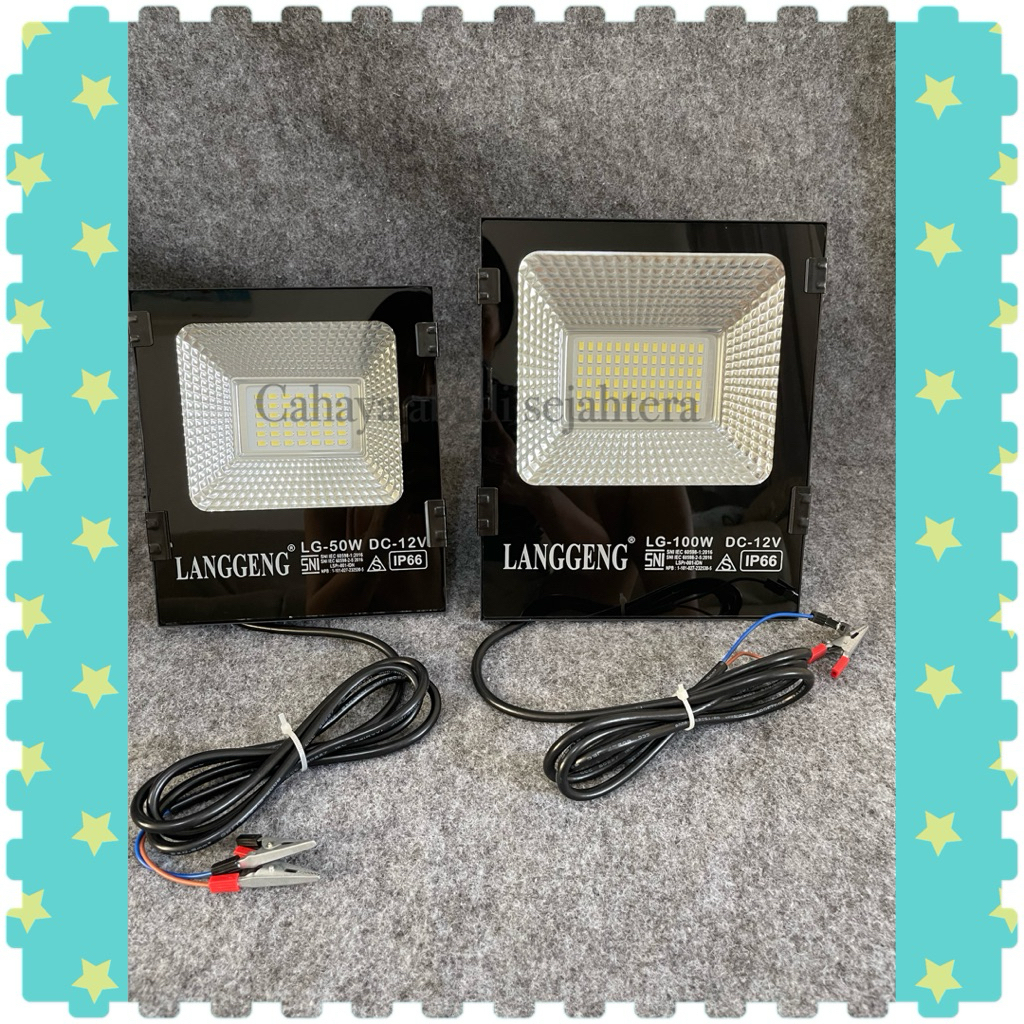 LAMPU TEMBAK SOROT 12V/ Lampu sorot aki/ lampu sorot dc/ 50watt 100watt