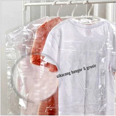 Plastik Pelindung Baju Mika Anak Ukuran 38,5 Cm x 57 Cm / Cover Mika Baju Tebal Anak Bening