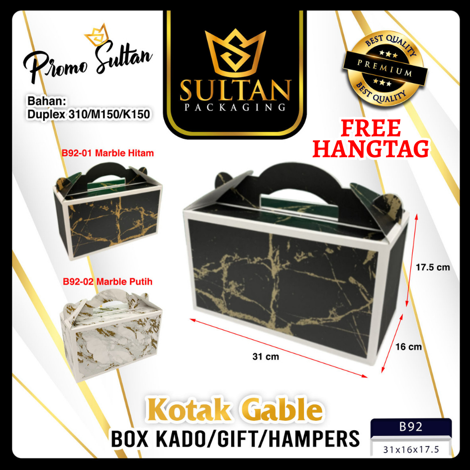 

Kotak Hampers - Dus Souvenir - Box Jing jing Hampers - Kotak Hadiah Tenteng - B92