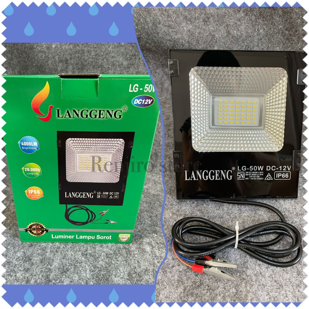 LAMPU LED TEMBAK SOROT 12V/ Lampu sorot aki/ lampu sorot dc/ 50watt 100watt