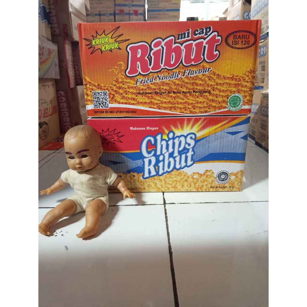 Snack RIBUT (Mie ribut dan chips ribut) Dus isi 6x20=120bungkus