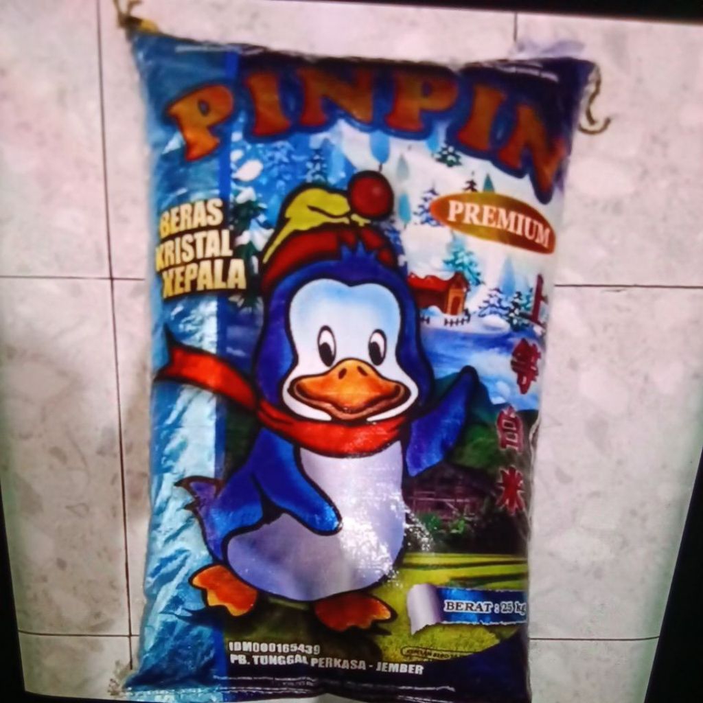 

Beras pinpin kemasan 25kg (khusus instant)