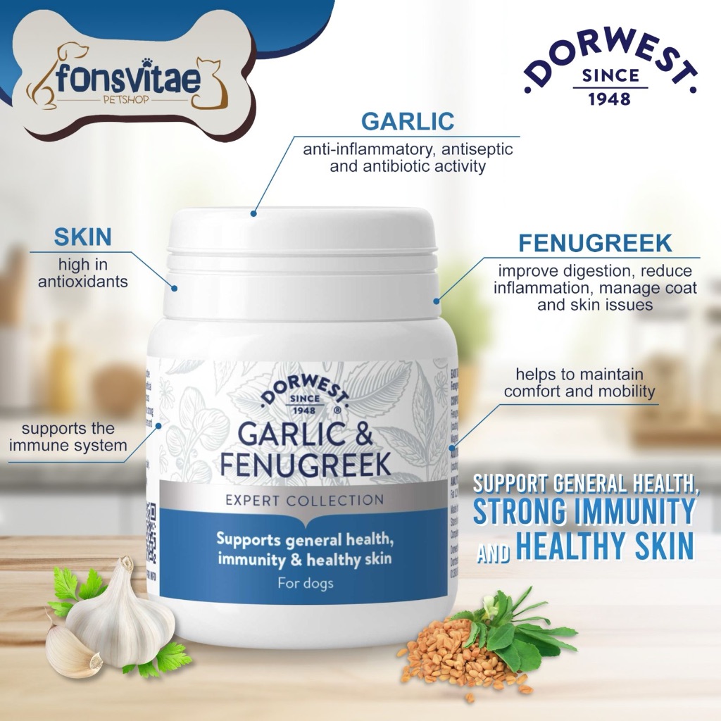 Dorwest Garlic & Fenugreek 500 - Vitamin Anjing Kucing