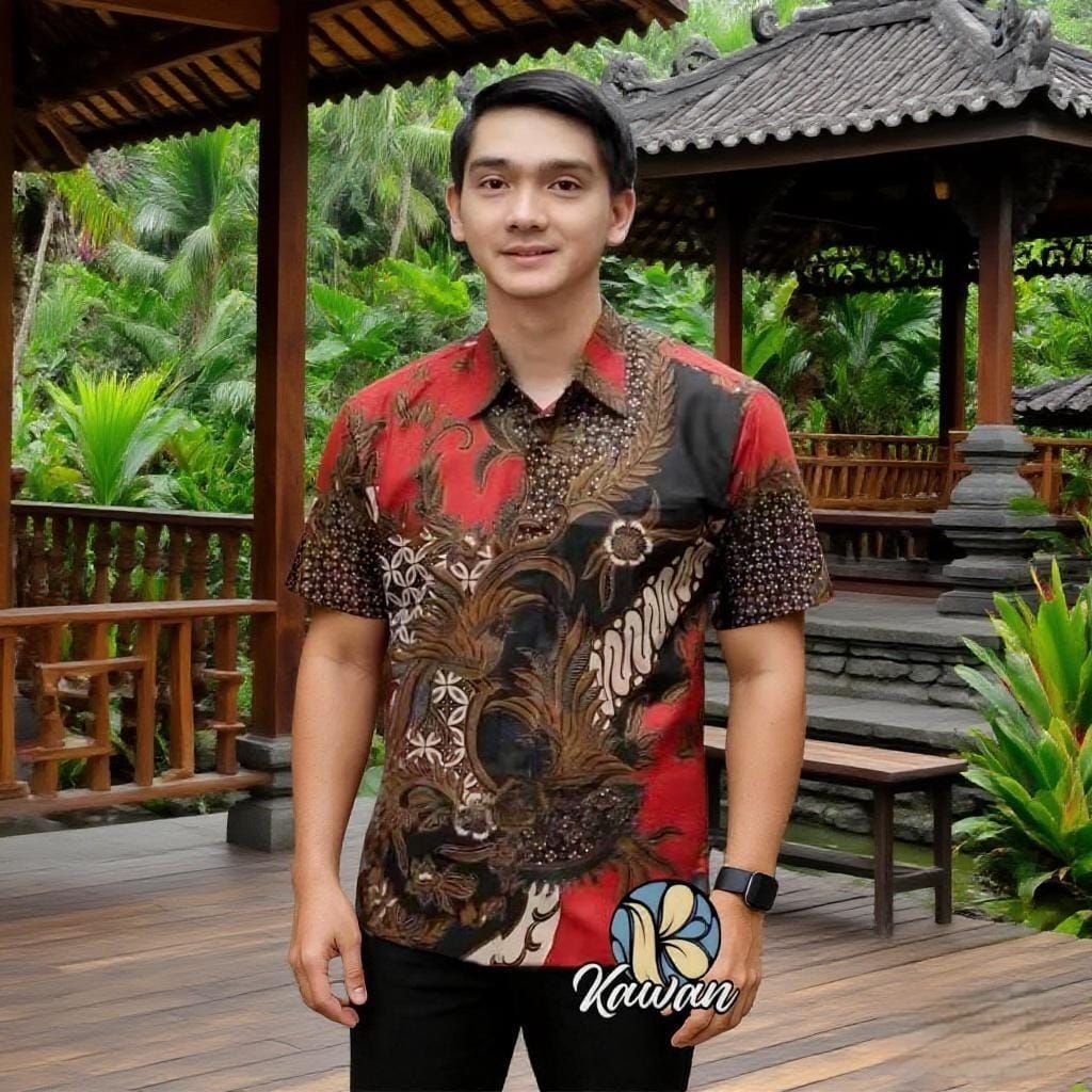 HEM PRIA Hem batik pria lengan pendek terbaru 2025 Hem pria lengan pendek BAJU BATIK PRIA LENGAN PEN