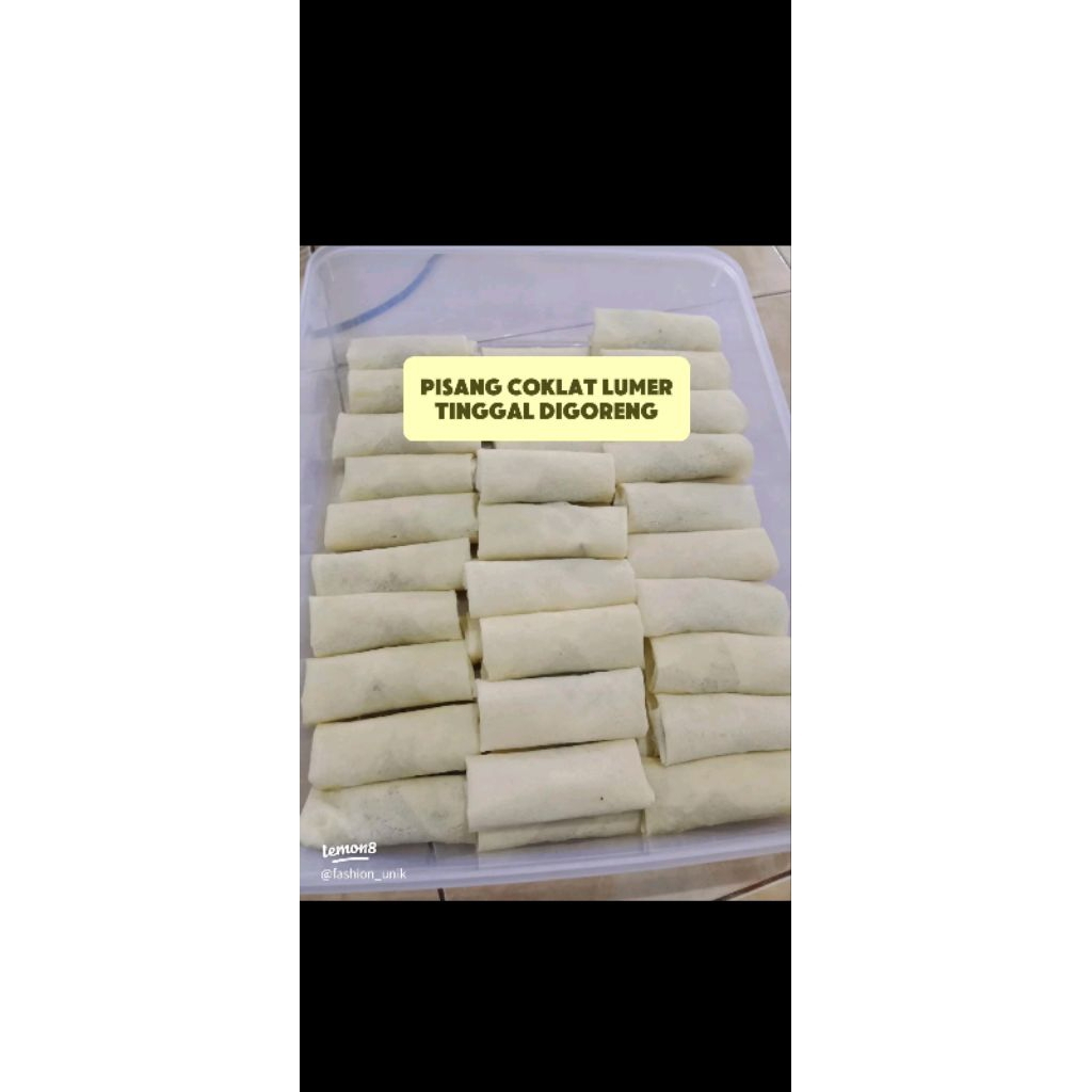 

pisang coklat lumer frozeen