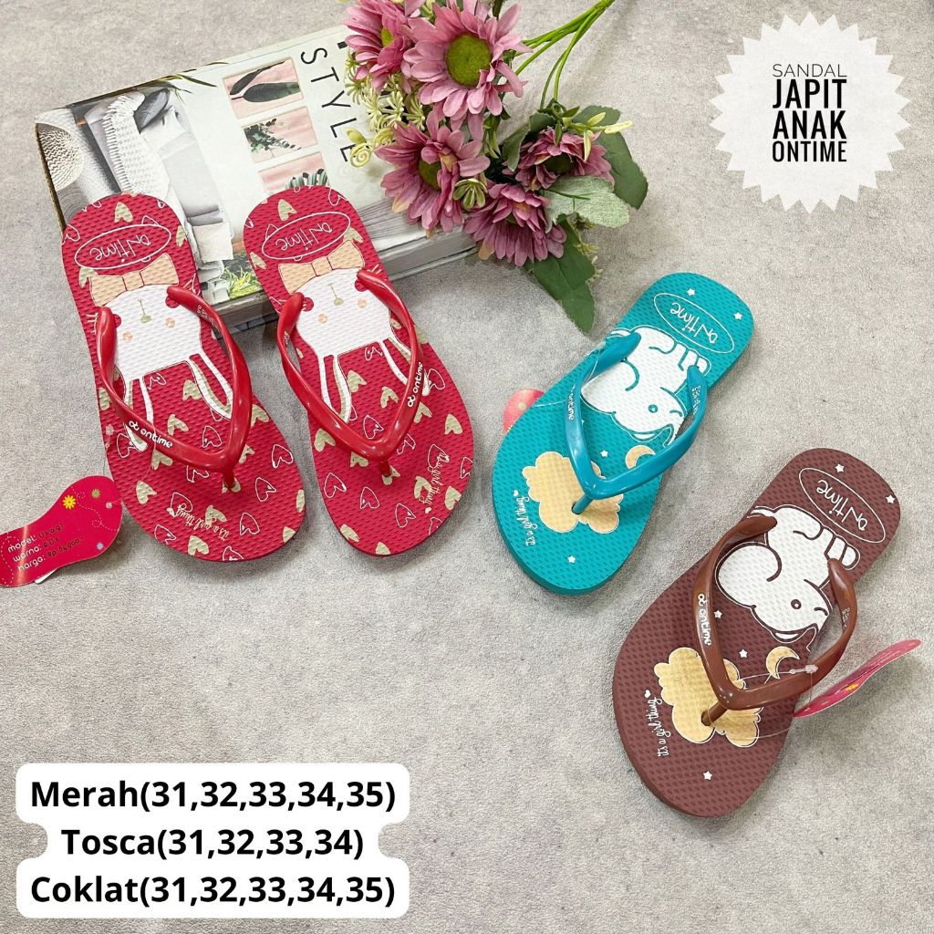 SANDAL JAPIT ANAK CEWEK ONTIME