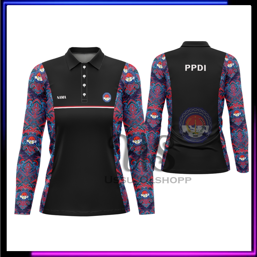 Kaos PPDI Pria Wanita | Baju Seragam Batik PPDI ( Persatuan Perangkat Desa Indonesia ) Free Custom N