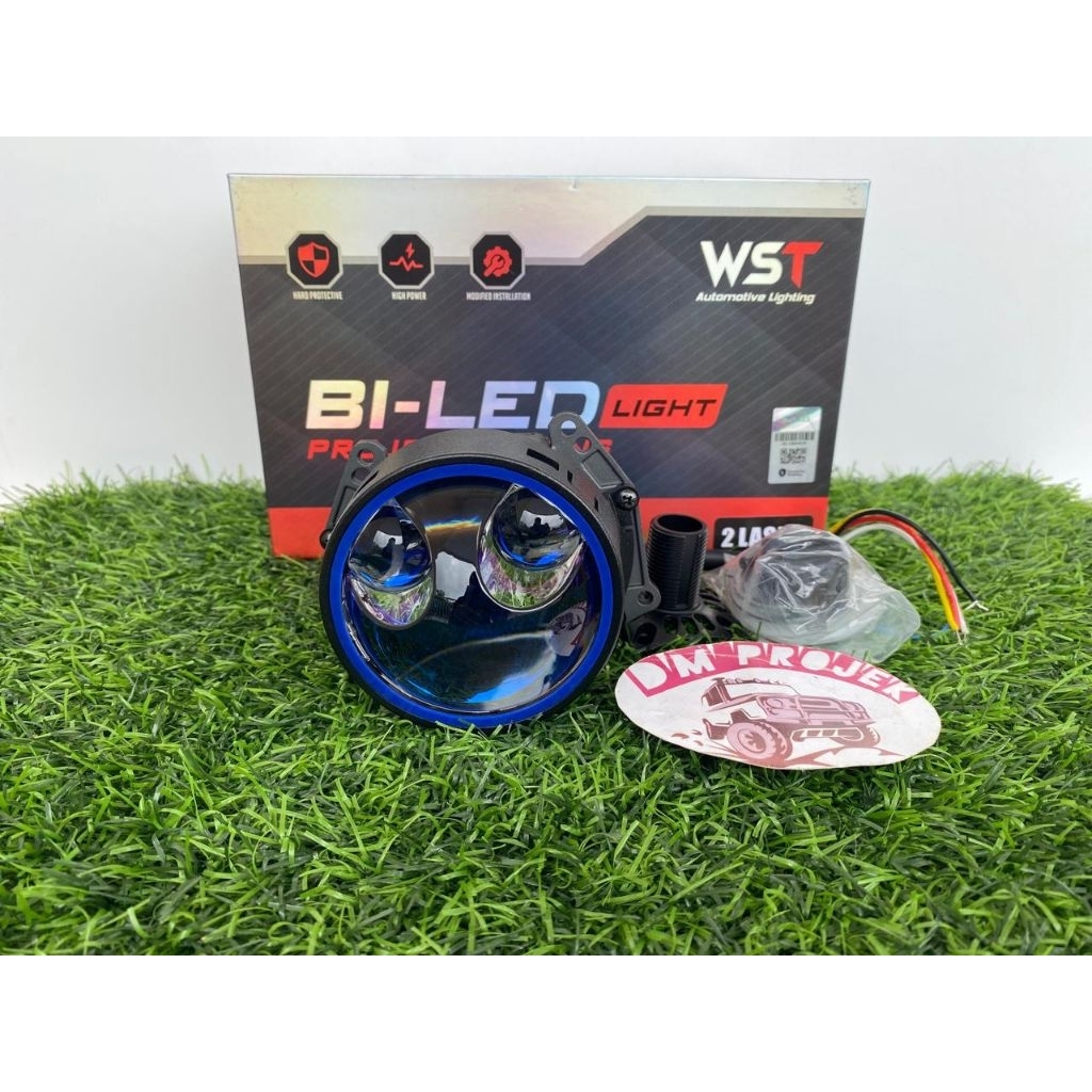 BILED 3 INCHI WST A38 double laser 90 wat 5700k cahaya putih kekuningan cocok untuk di jalanan hujan