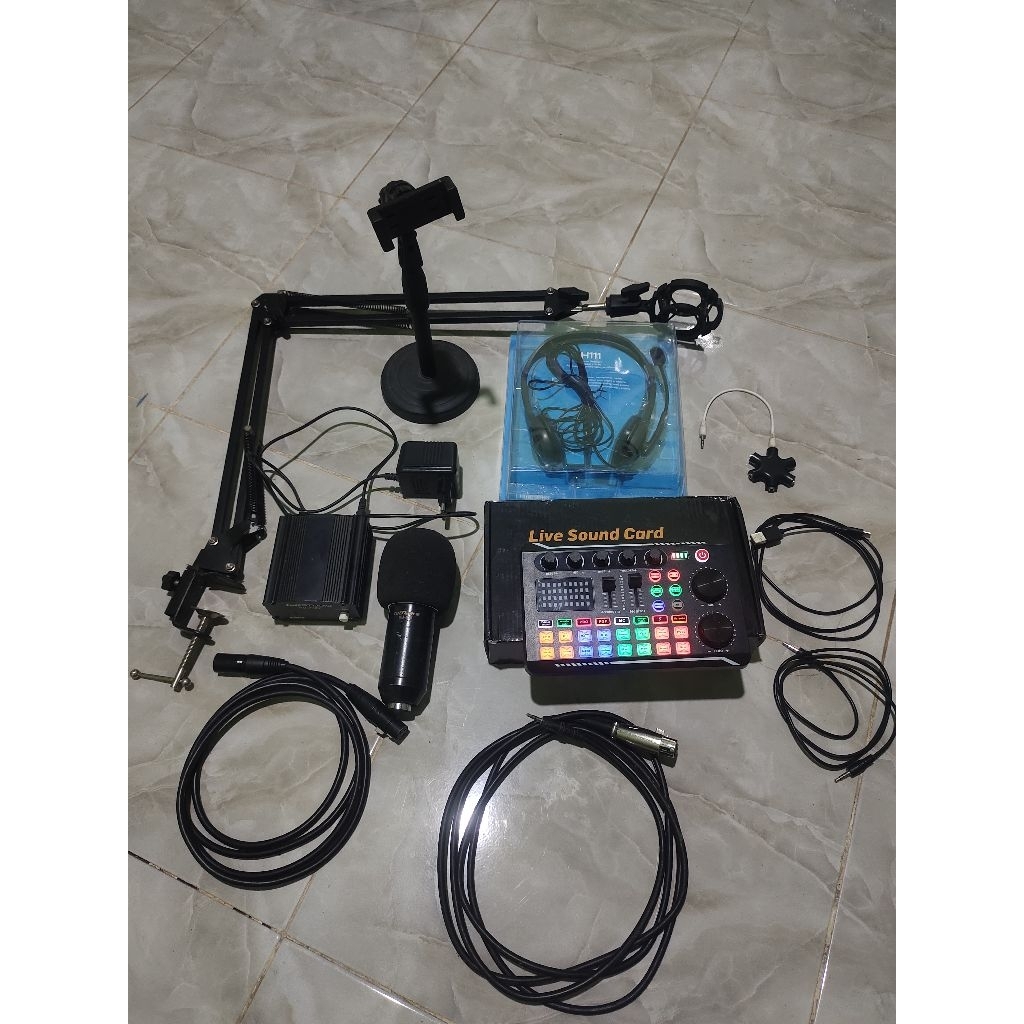 peralatan recording live streaming  komplit