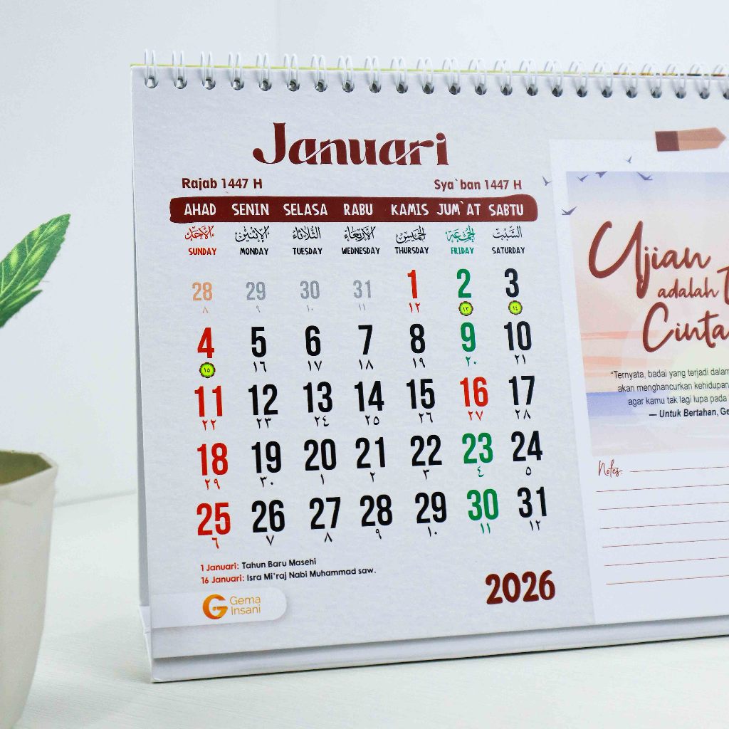 

Kalender Harian Muslim 2026