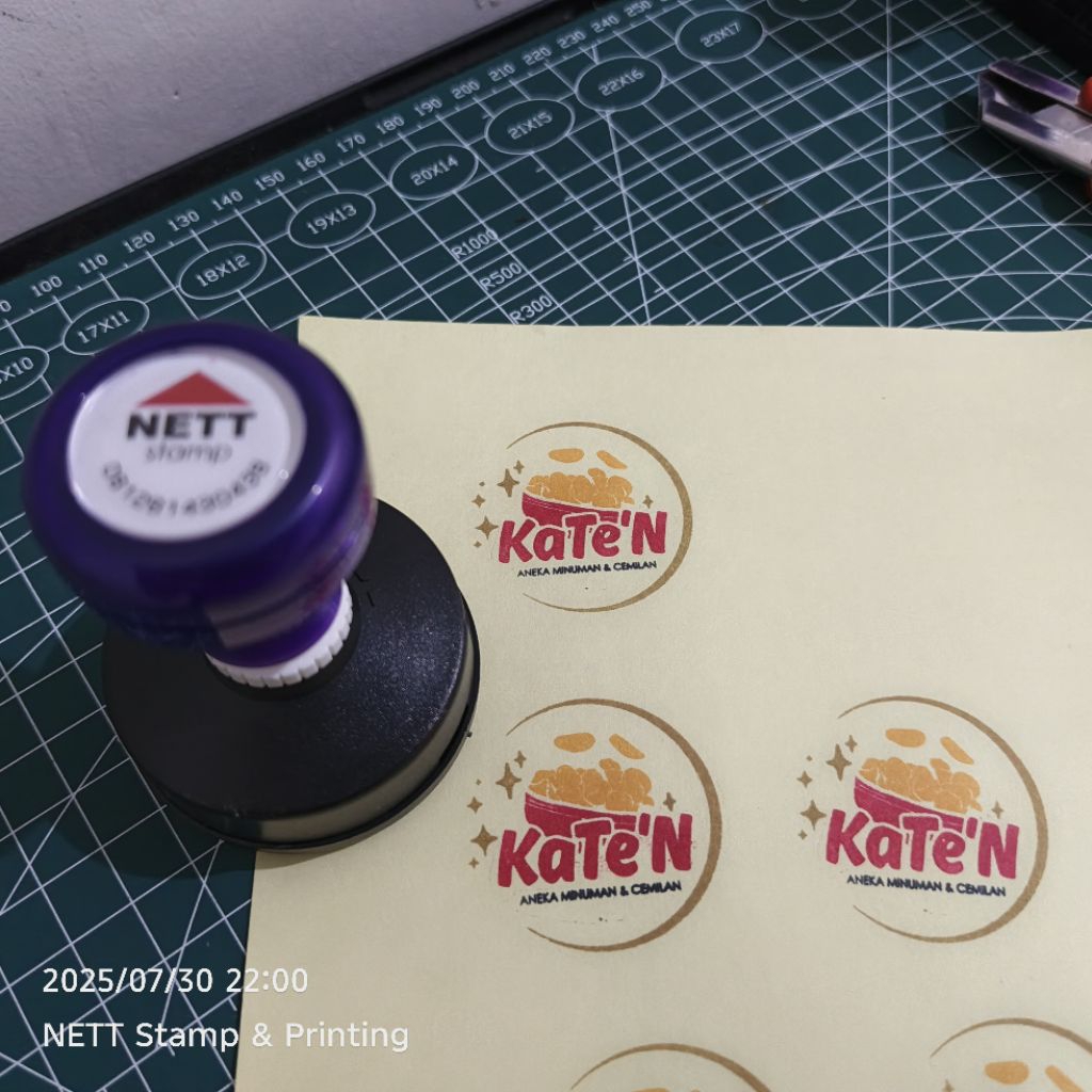 

Stempel PREMIUM Bulat Diameter 4cm