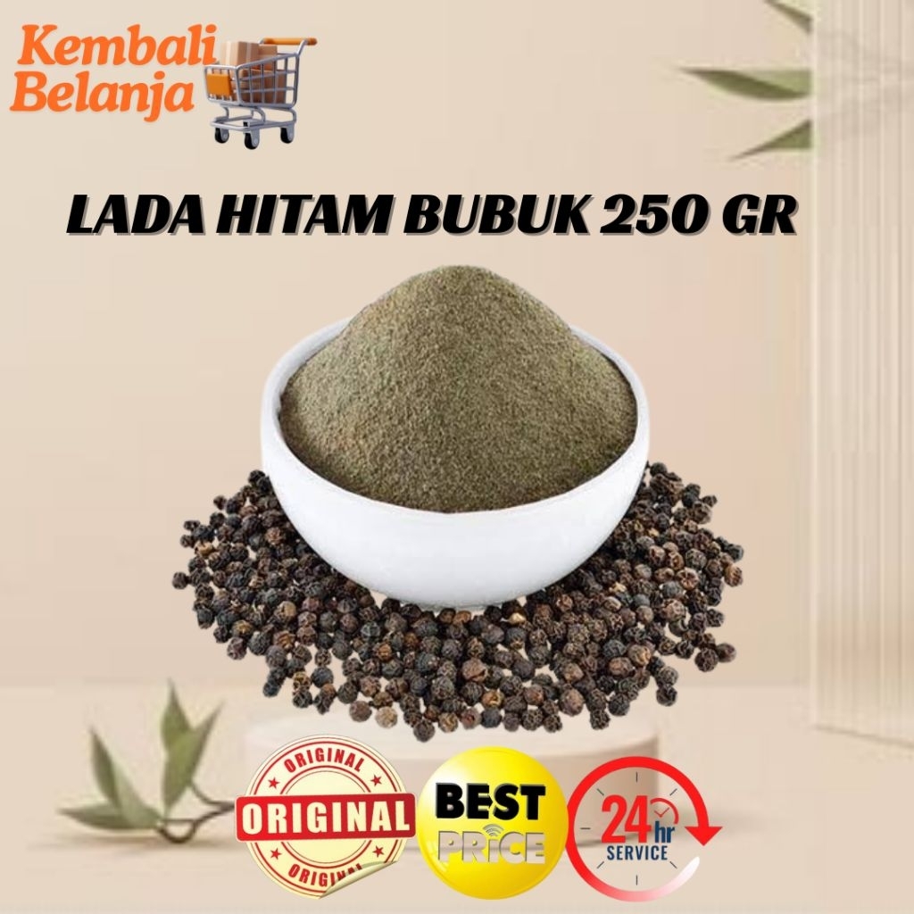 

Lada/ Merica Hitam Bubuk 250 Gram