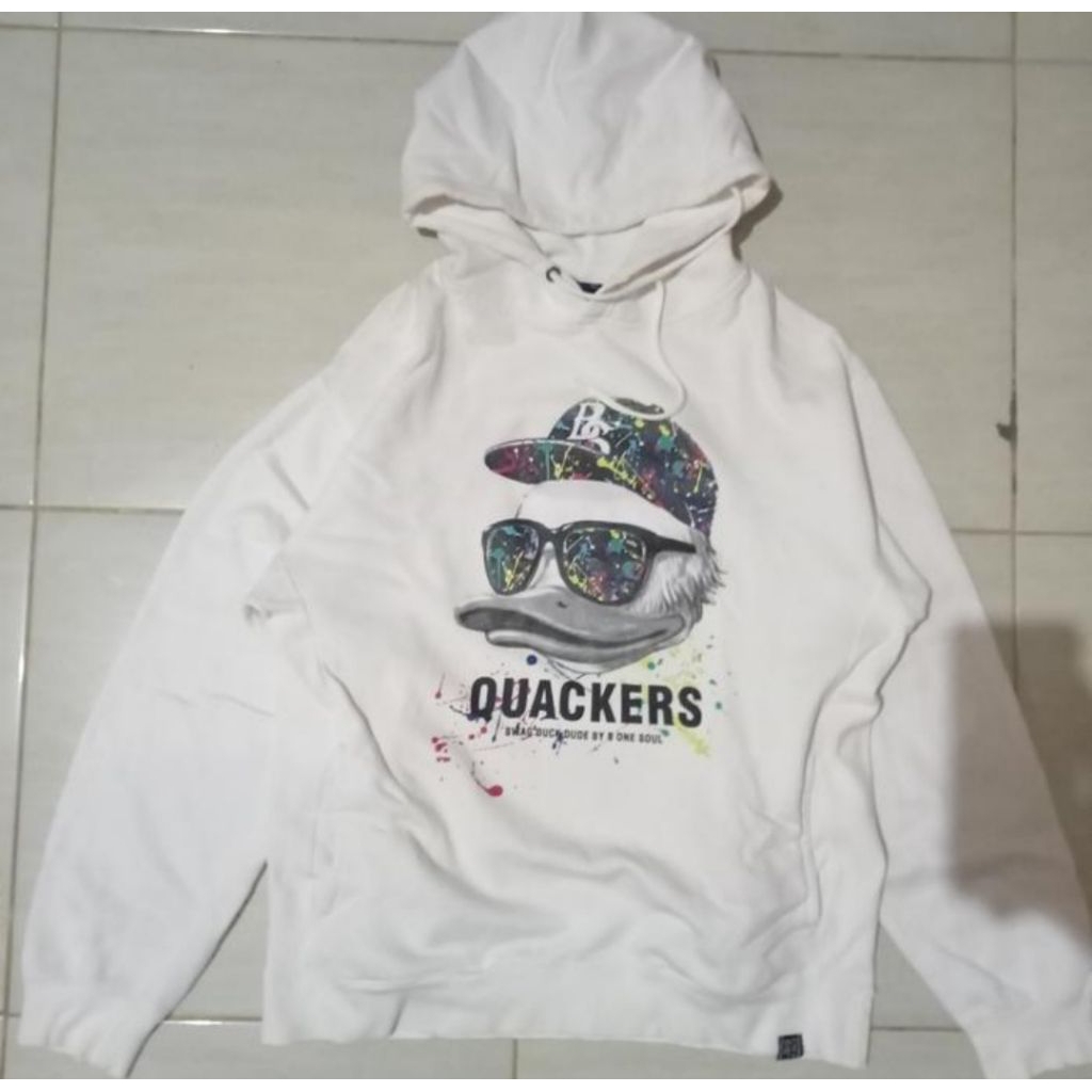 hoodie be one soul quackers size L