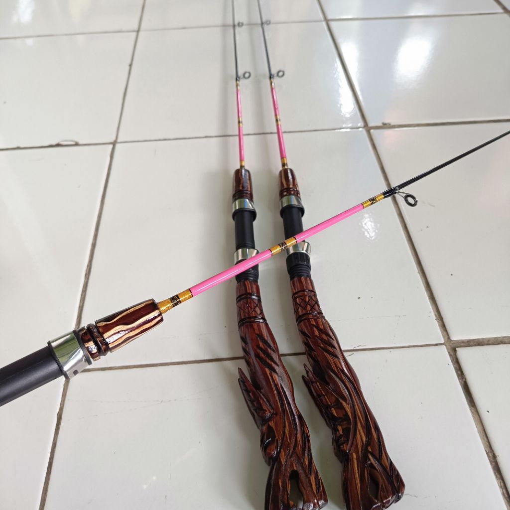 Joran udang galah naga versi pink