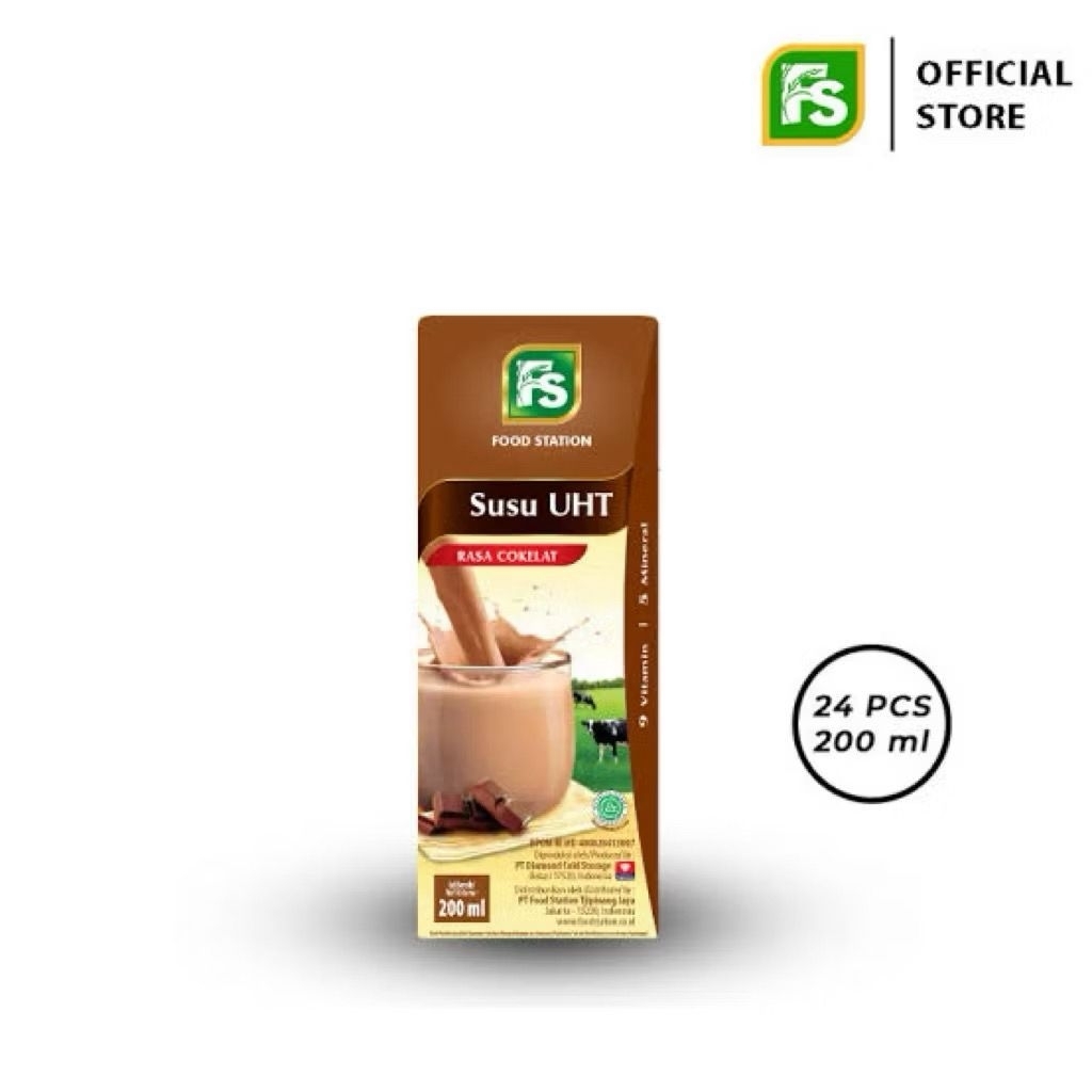 

SUSU UHT FS FOOD STATION 200ml 1 KARTON 24 PCS