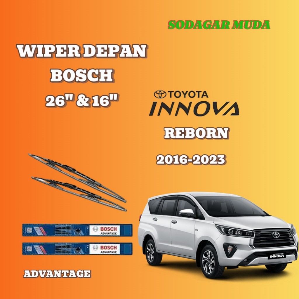 WIPER DEPAN BOSCH INNOVA REBORN ORIGINAL