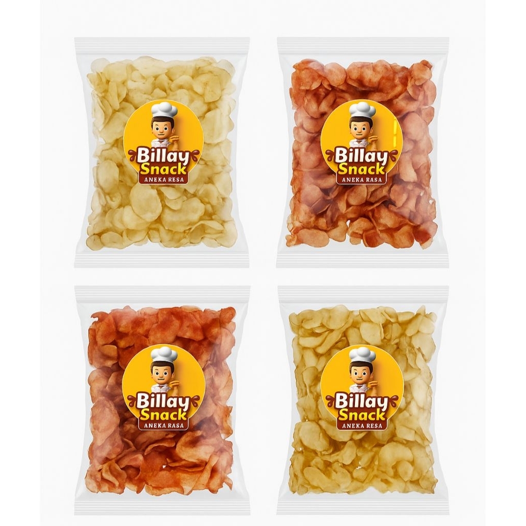 

Kripik Singkong Original dan balado Gurih Renyah Snack Cemilan Kriuk Murah 100g/250g/500g_snackbillay