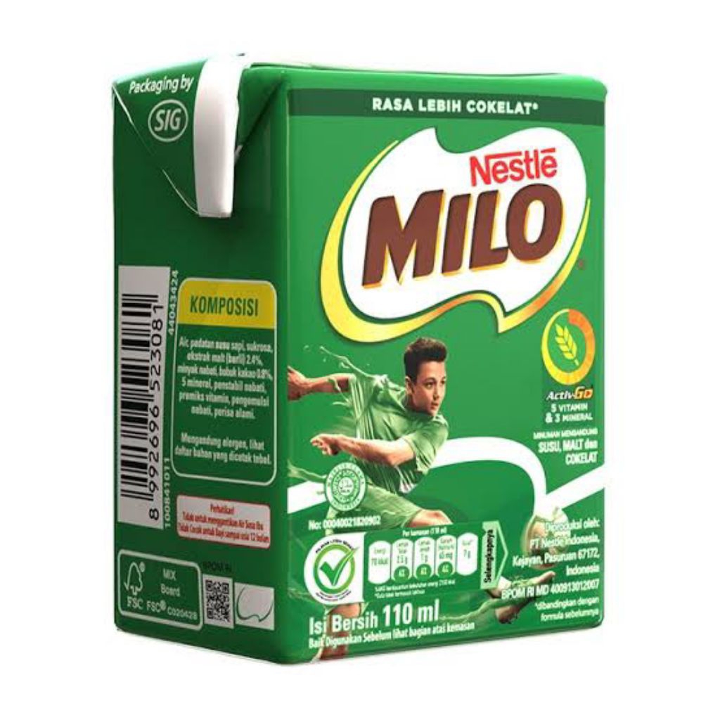 

Ecer Susu Milo Kotak Kecil 110ml