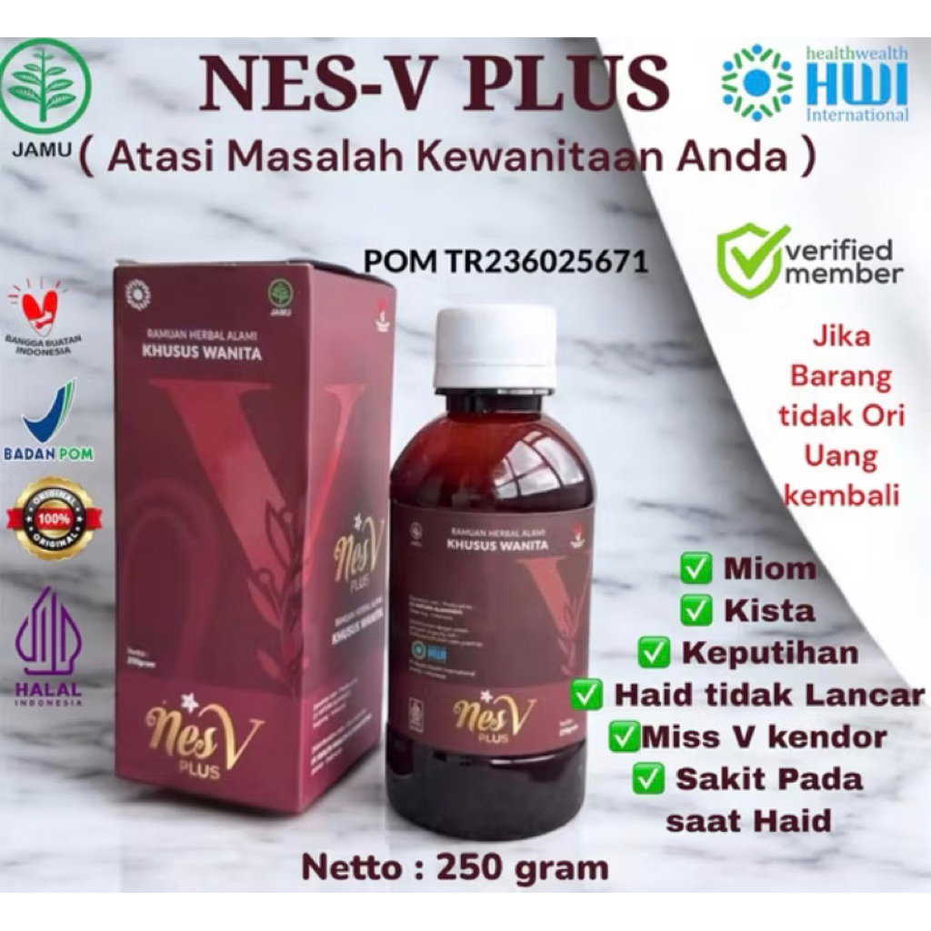 nesv plus hwi original / NESV HWI ORIGINAL 100% HWI / PERAWATAN MISS V RAPET KEWANITAAN NESV HWI ASL