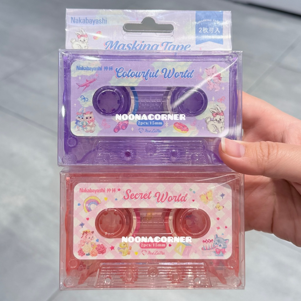 

Ohsome! x MsLutra ‼️ Masking Tape / Tape Dispenser & Washi Tape Set Nakabayashi Collections (Pink / Purple)