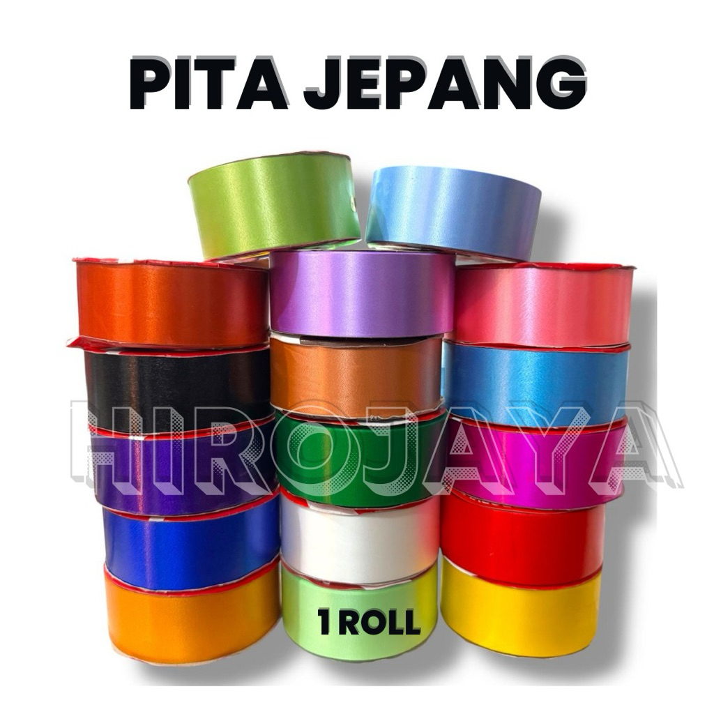 

Pita Jepang / Pita Kado Polos 1.5 Inch – Per Roll