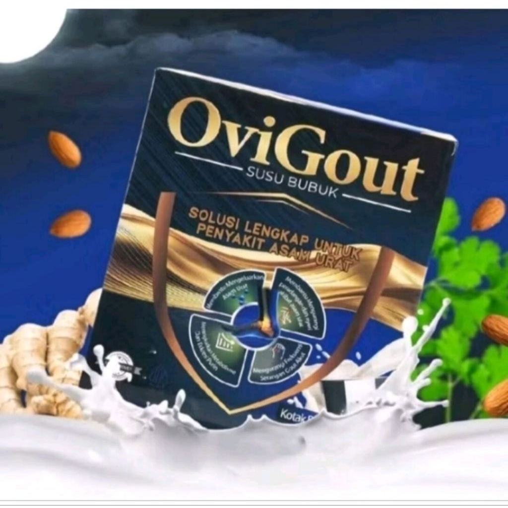 

OVIGOUT PREMIUM MILK ATASI KOLESTEROL, DARAH TINGGI, ASAM URAT, NYERI TULANG & SENDI BPOM