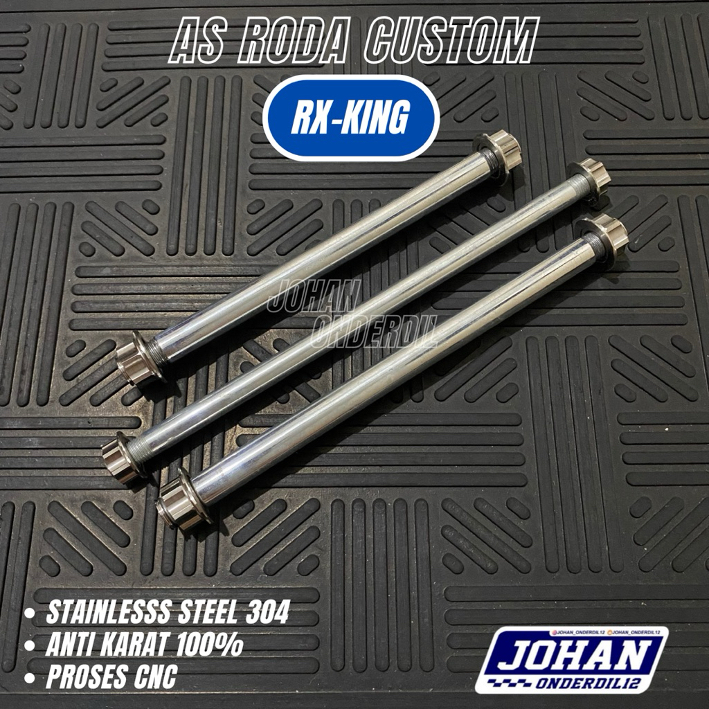 AS RODA DAN AS ARM RX KING SET MUR STAINLESS 304 CNC AS RODA CUSTOM RX KING RX K RX SPESIAL STAINLES