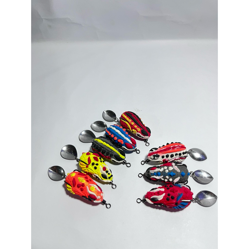 Soft frog 3d 3,5cm selumpuk lure