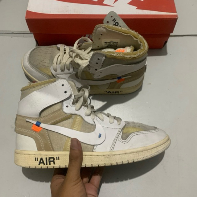 aj1  x off white euro second preloved