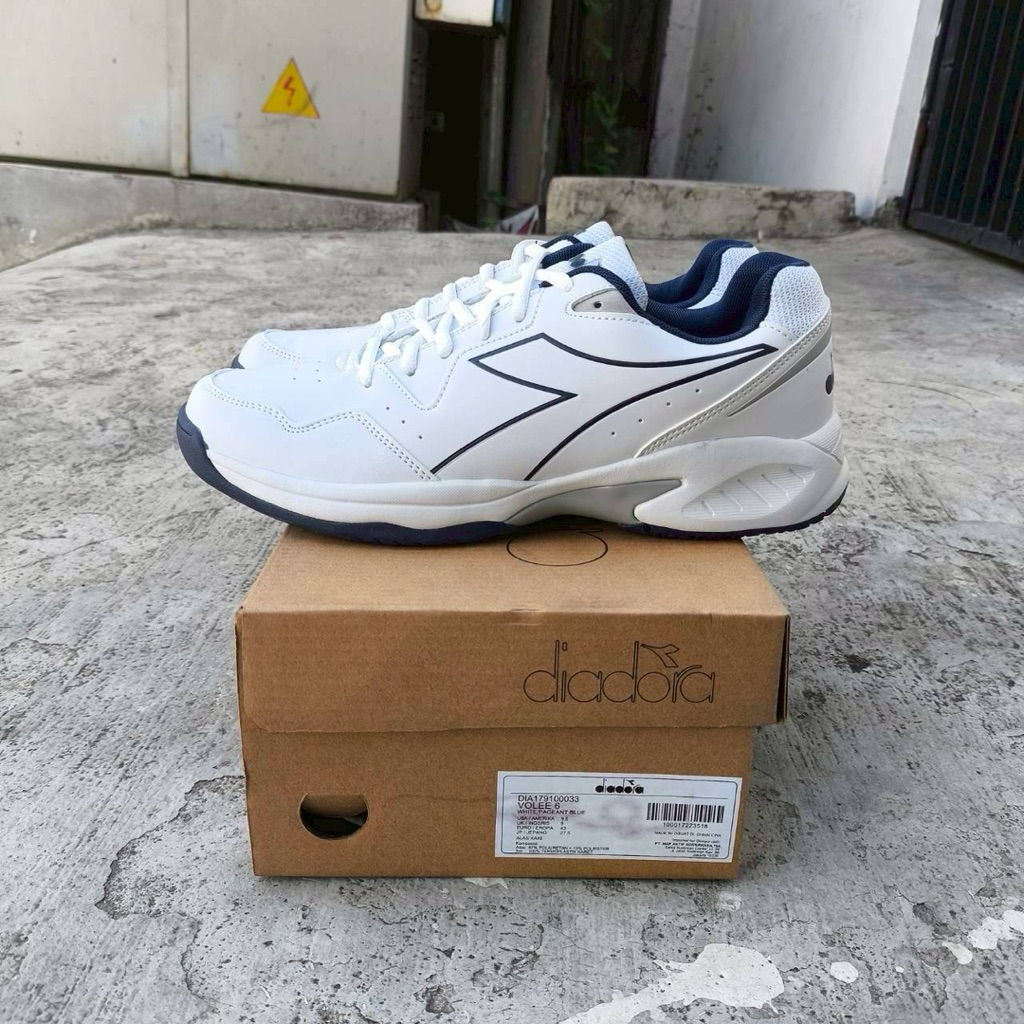 Sepatu Diadora Volee 6 "White/Navy" #limitedstock