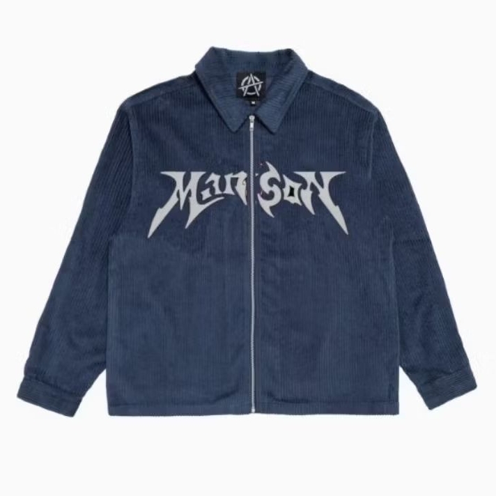 MANSON Work Jaket Navy Jaket Pria Corduroy