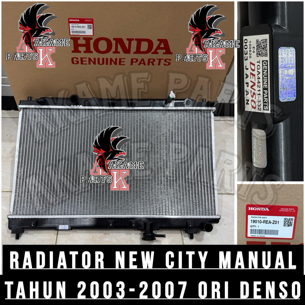 RADIATOR ASSY HONDA NEW CITY MANUAL 2003-2007 ORIGINAL DENSO