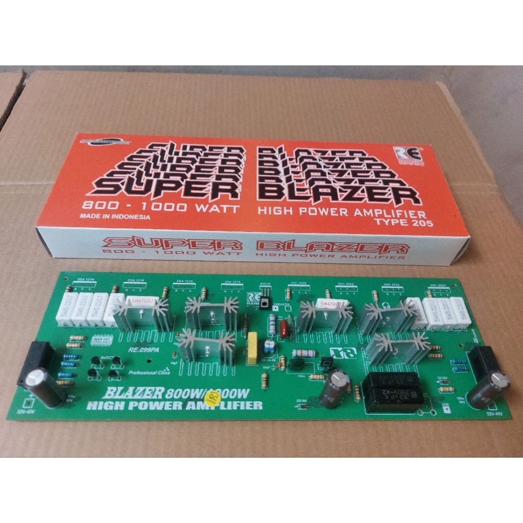 Kit Driver Power Amplifier BLAZER 800W-1000W Mono 8 Transistor