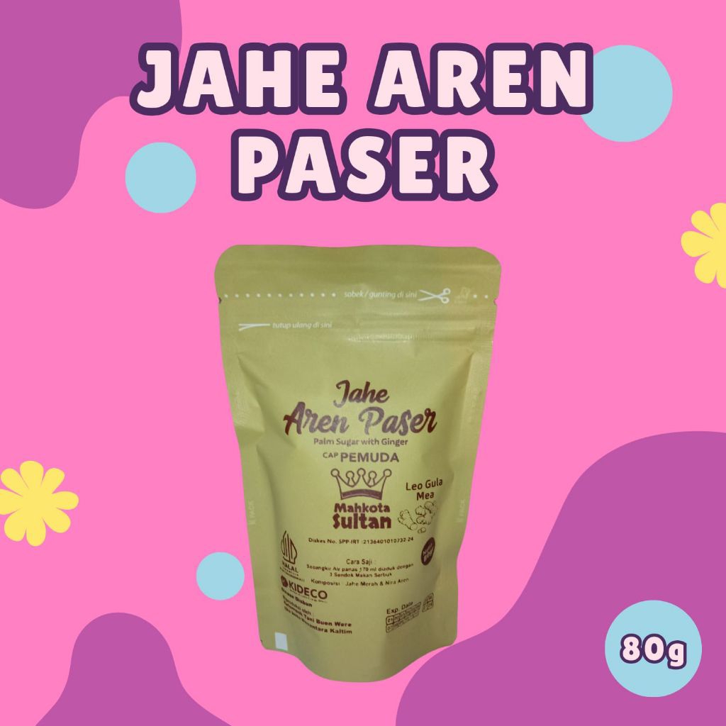 

Jahe Aren Paser Cap Pemuda Khas Paser Kaltim netto 80g