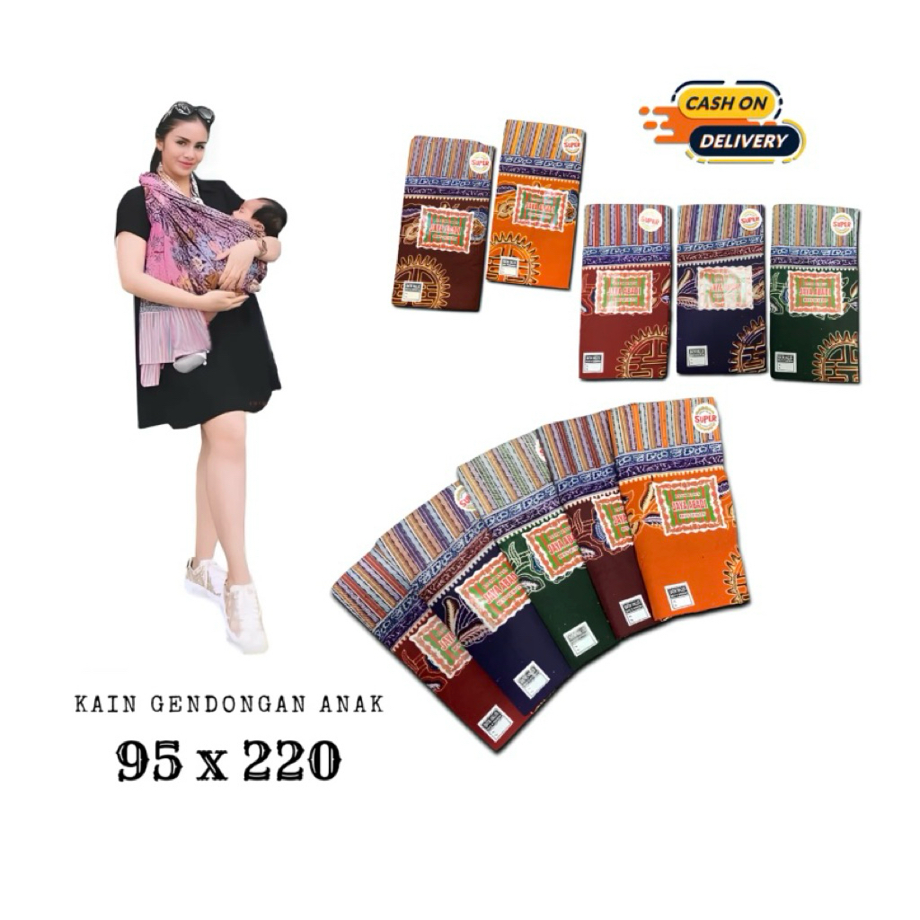 Kain Gendongan Bayi Jaya Abadi Motif Bunga Kain Selendang Samping Halus