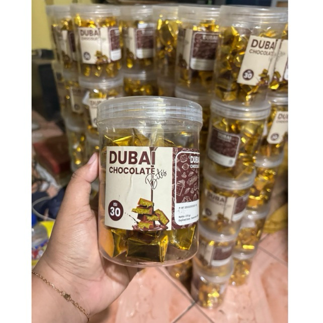 

Coklat dubai pistachio mini bites isi30pcs, kemasan toples