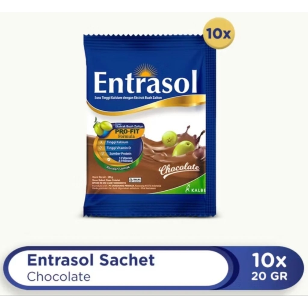 

Entrasol Susu Vanila Coklat Gold 10 sachet