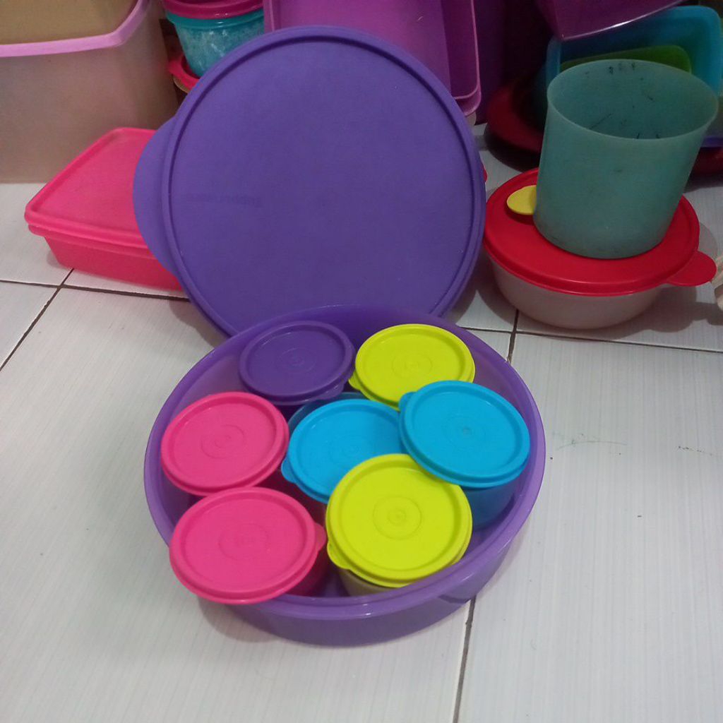 7 Circle Container Tupperware