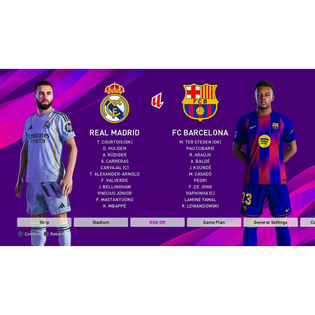 OPTION FILE PES 2020 PS4 PS5 ORIGINAL MUSIM 2024/2025