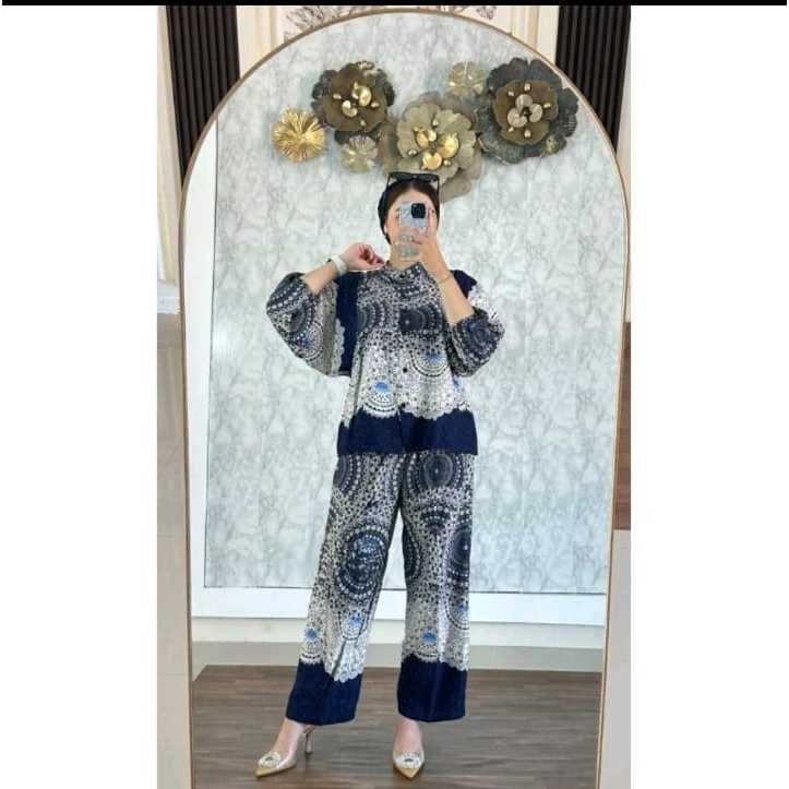 Promo Kulot Wanita Jumbo Wanita Kekinian Setelan 7/8 Setean Jumbo Bahan Katun Adem Nyaman