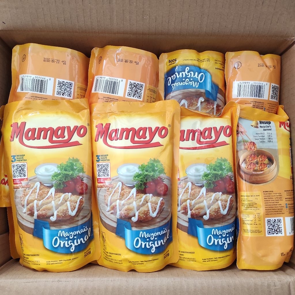 

Mamayo Mayonais Original 500gr Karton Isi 24