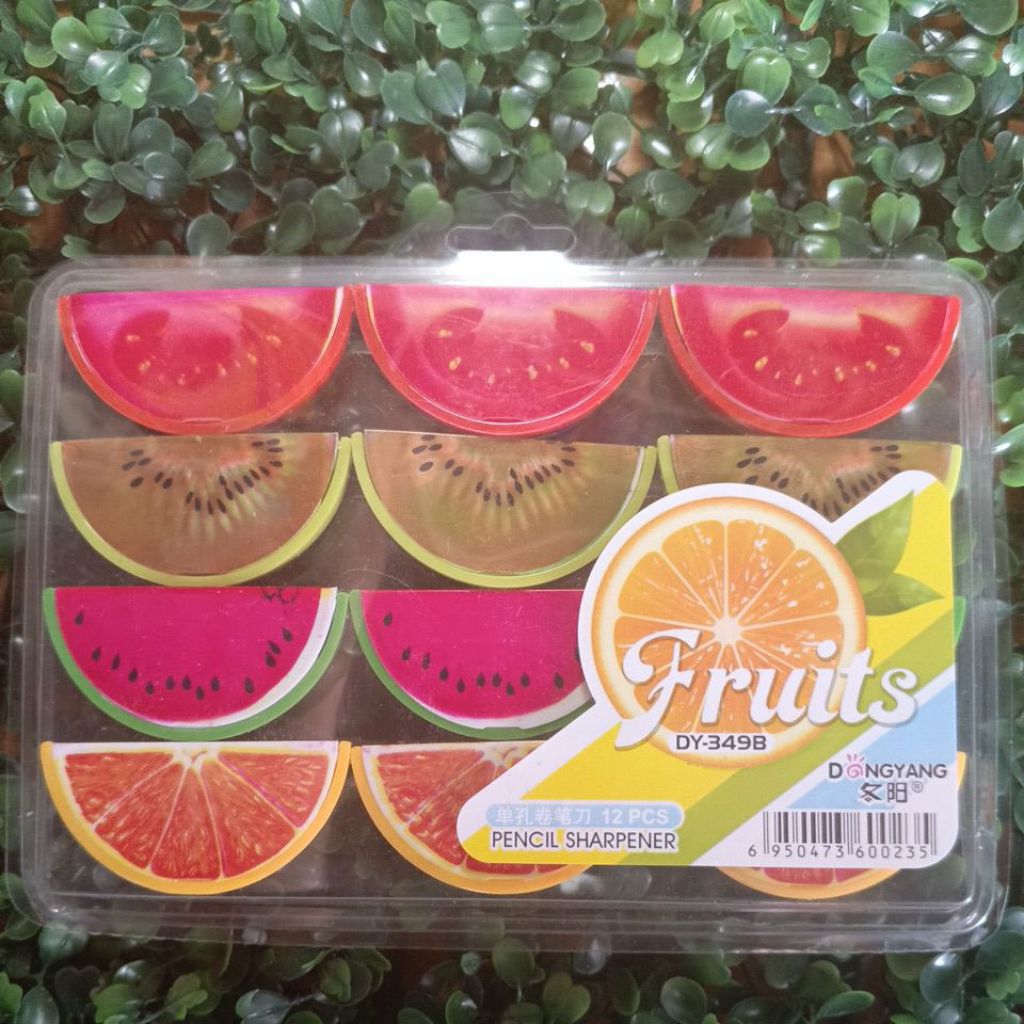 

Rautan Pensil Satu Set Bermotif Buah-buahan isi 12Pcs
